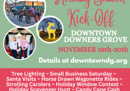 Downtown Downers Grove Hosts Holiday Weekend with Tree Lighting, Santa, Small Business Saturday, & Horse-Drawn Wagonette Rides, November 28-30, 2025 - FirstPublisher.org