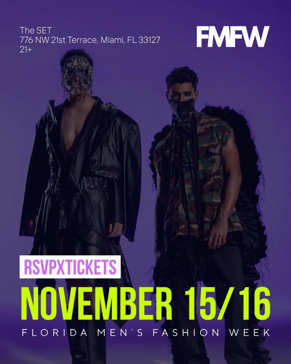 FMFW Florida Men's Fashion Week Returns for its Third Season in Miami, November 15-16, 2025 - FirstPublisher.org