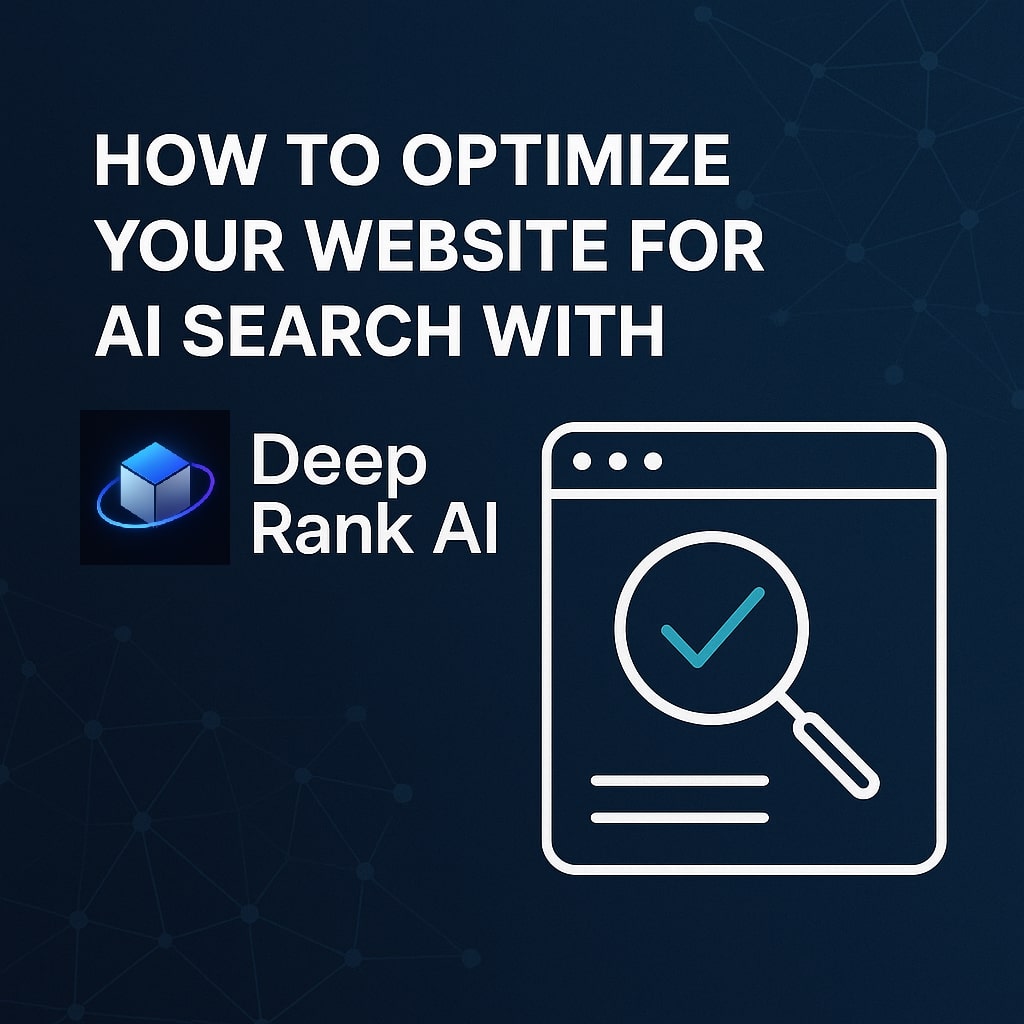 How to Optimize Your Website for AI Search with DeepRank AI - FirstPublisher.org