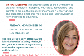 Love on the Spectrum Star Abbey Romeo Honored for Inspiring Advocacy at The Help Group's 29th Annual Summit - FirstPublisher.org