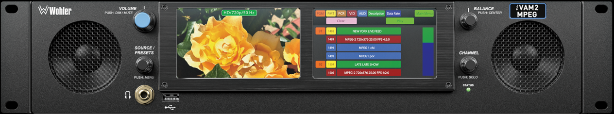 Wohler announces three SRT monitoring enhancements for its iVAM2-MPEG monitor and the addition of front panel PID selection of AVsubtitle streams - FirstPublisher.org