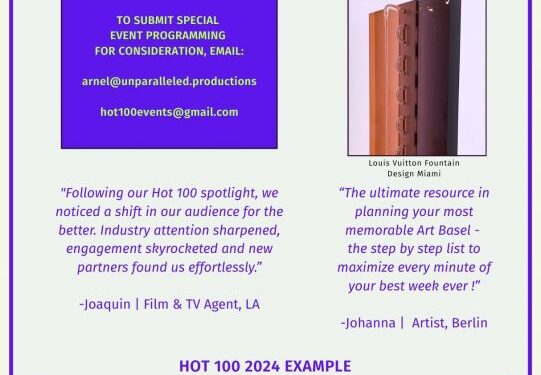 Hot 100 2025 Returns as the Benchmark Code for High-Profile Art Basel Week Programming - FirstPublisher.org