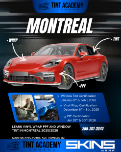 Learn Window Tint, PPF, or Vinyl Wrap in Montreal with The Tint Academy & Skins Wrap - FIrstPublisher.org
