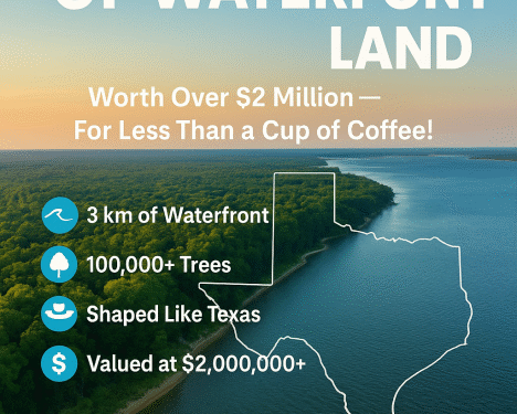 Own 327 Acres of American Prime Real Estate with 2 Miles Waterfront Worth In Millions for Just $7 — Worldwide Raffle Launched - FirstPublisher.org