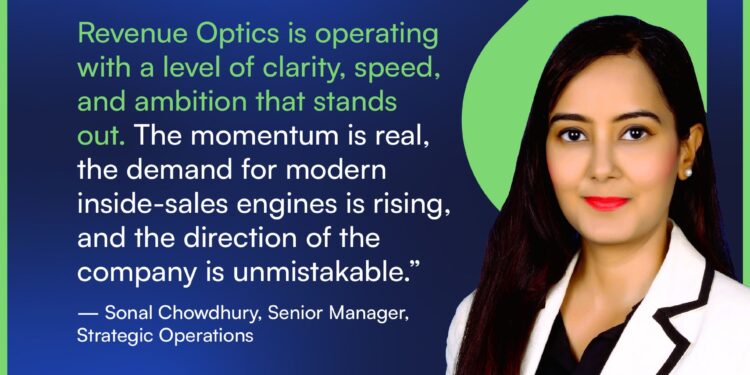 Revenue Optics Announces the Appointment of Sonal Chowdhury as Senior Manager – Strategic Operations - FirstPublisher.org