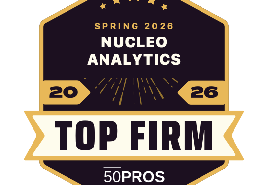Nucleo Analytics Recognized as a Top Firm for Spring 2026 by 50Pros - FirstPublisher.org