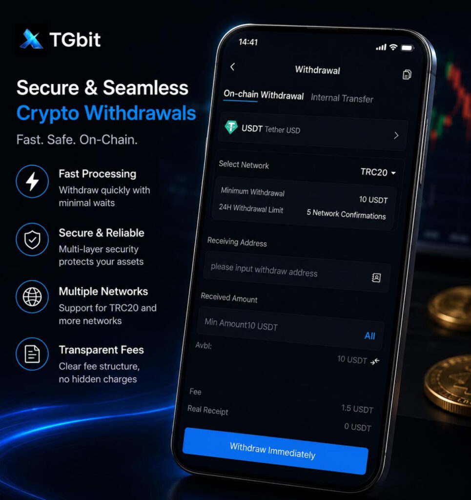 TGbit Withdrawal Review How Fast Are Crypto Withdrawals