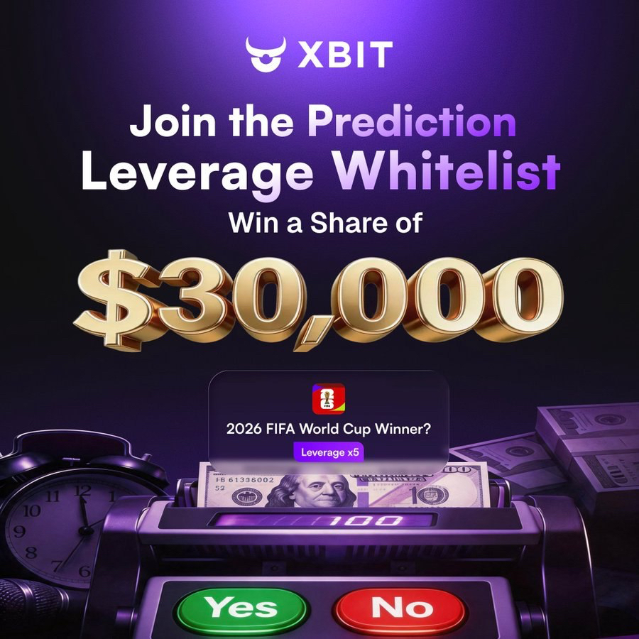 XBIT DEX Opens Prediction Leverage Whitelist Applications, Launches 30,000 USDC Trading Campaign Simultaneously