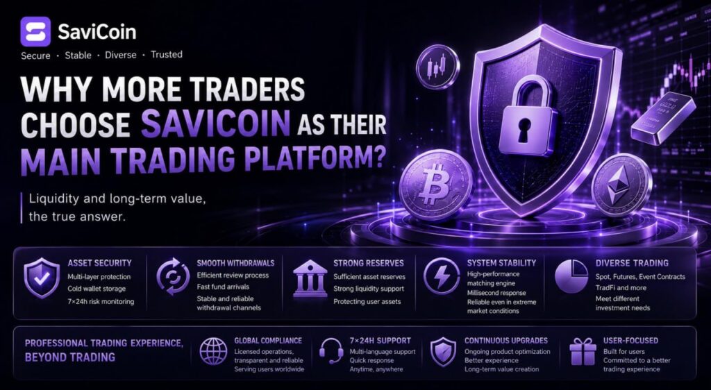 Why Are More and More Traders Choosing SaviCoin as Their Main Platform What Truly Retains Users Is Security, Liquidity, and Diversified Trading