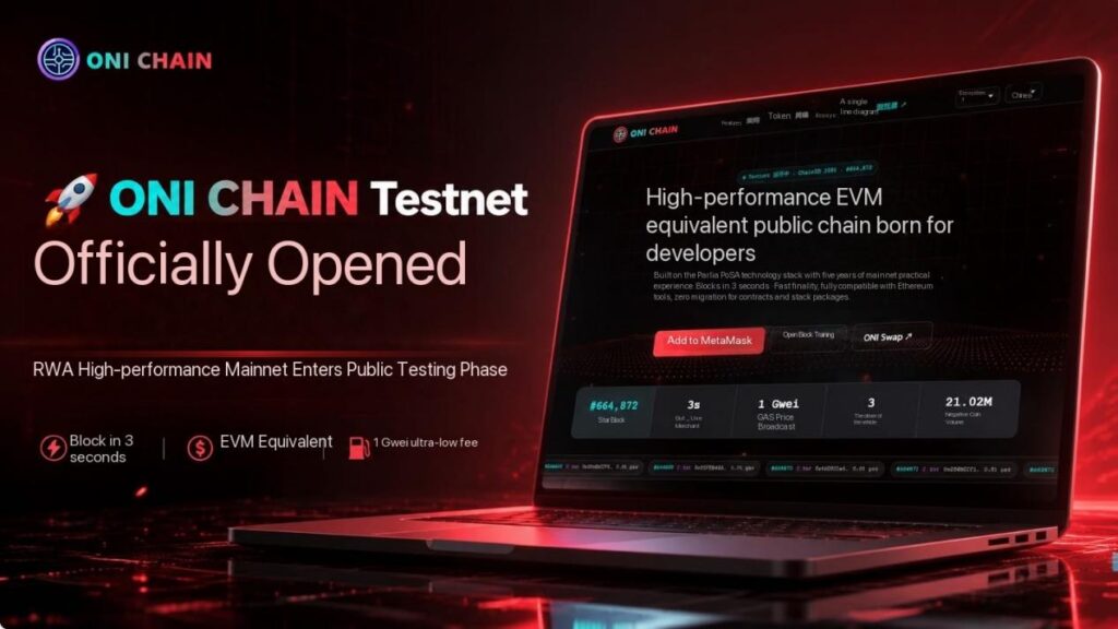ONI Chain From a “Faster Public Chain” to “Fourth-Generation Mainnet Infrastructure”