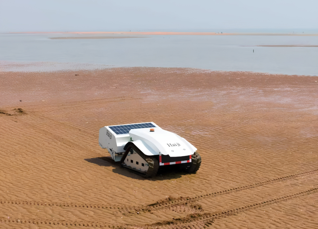 The world's first smart beach robot has successfully completed test and officially launched!